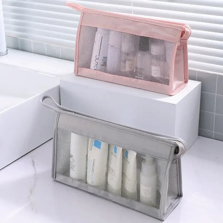 Trousse de Maquillage Grande Capacité - Maille Légère Séchage Rapide