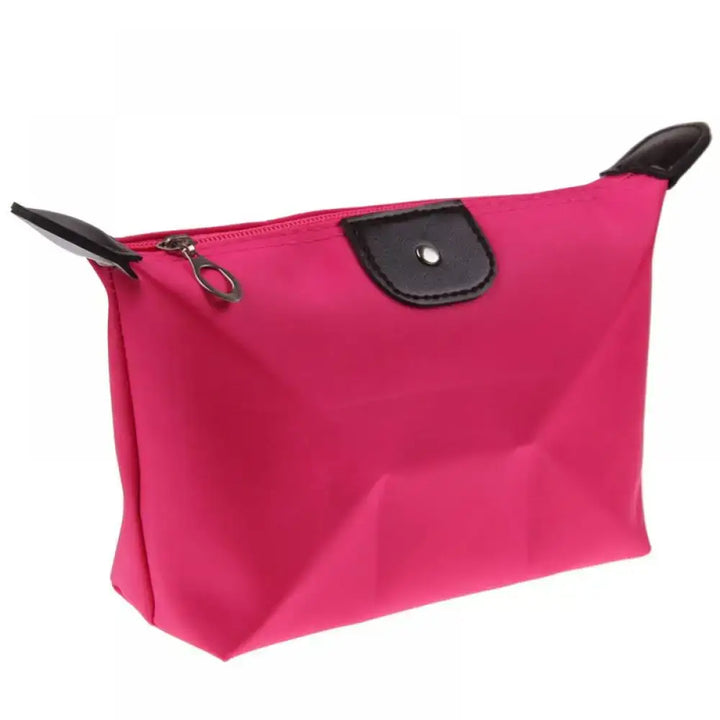 Trousse de Maquillage Imperméable - Compacte & Colorée pour Voyage - Rose Rouge