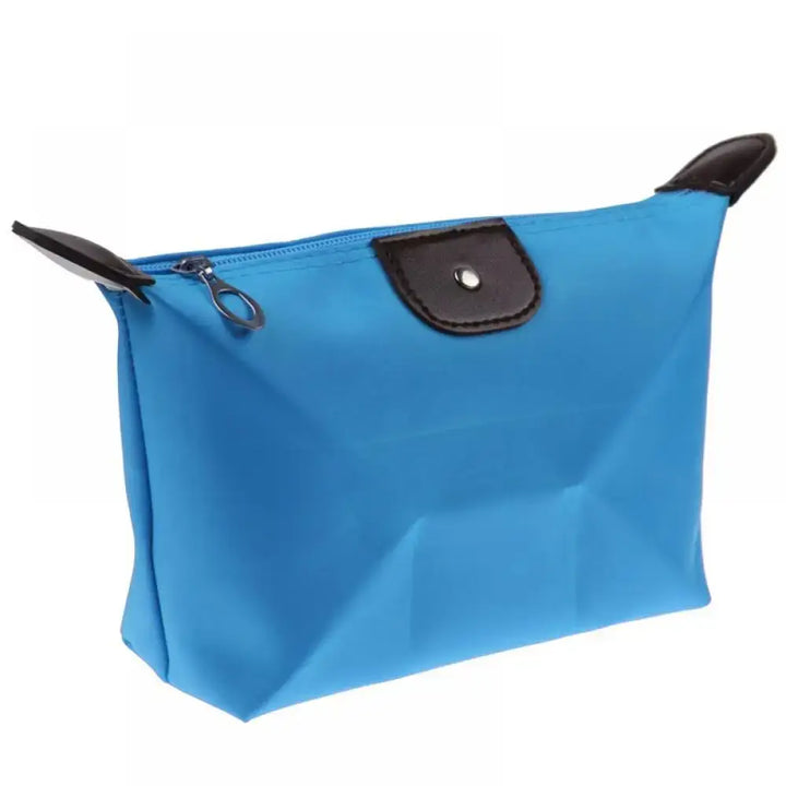 Trousse de Maquillage Imperméable - Compacte & Colorée pour Voyage - Bleu Ciel