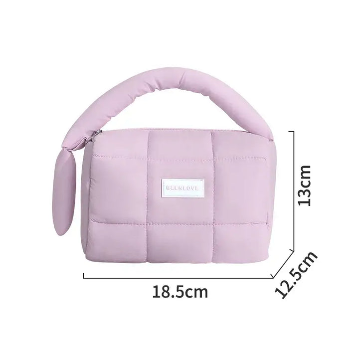 Trousse de Maquillage Nuage - Compacte et Portable pour Voyage - Mauve
