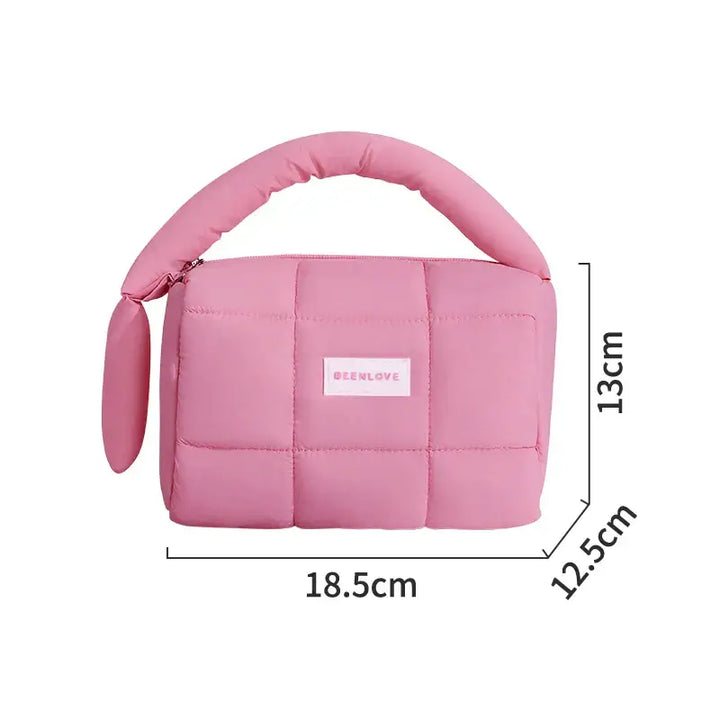 Trousse de Maquillage Nuage - Compacte et Portable pour Voyage - Rouge