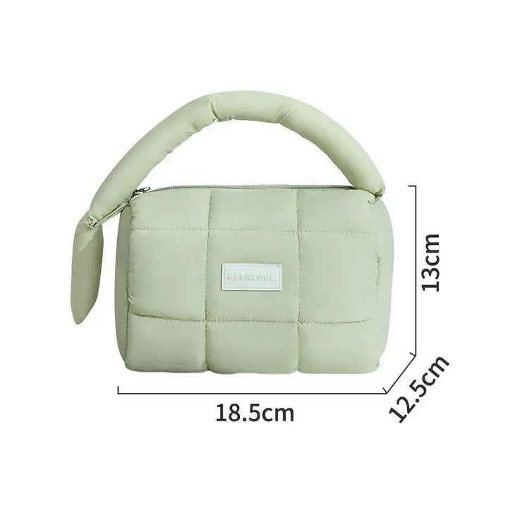 Trousse de Maquillage Nuage - Compacte et Portable pour Voyage - Vert