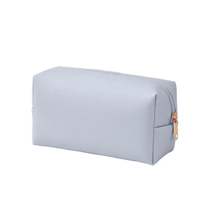 Trousse de Maquillage Portable - Grande Capacité avec Fermeture Éclair - Bleu Ciel / L