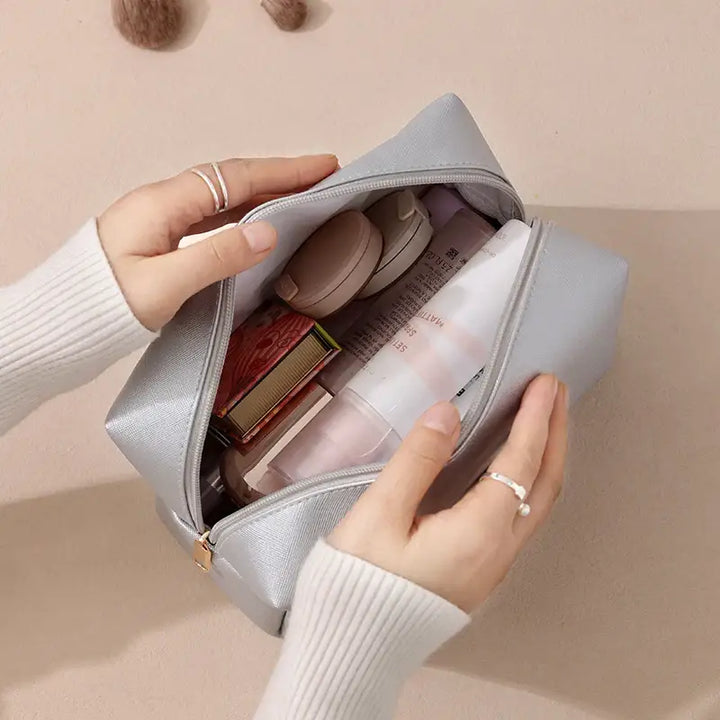 Trousse de Maquillage Portable - Grande Capacité avec Fermeture Éclair