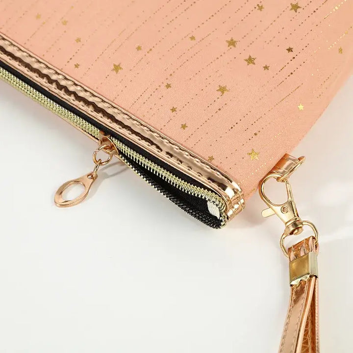Trousse de Maquillage Portable - Motif Étoiles et Compacte pour Voyage