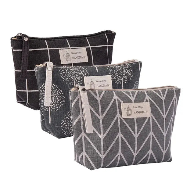 Trousse de Maquillage Portable - Sac de Voyage avec Fermeture Éclair