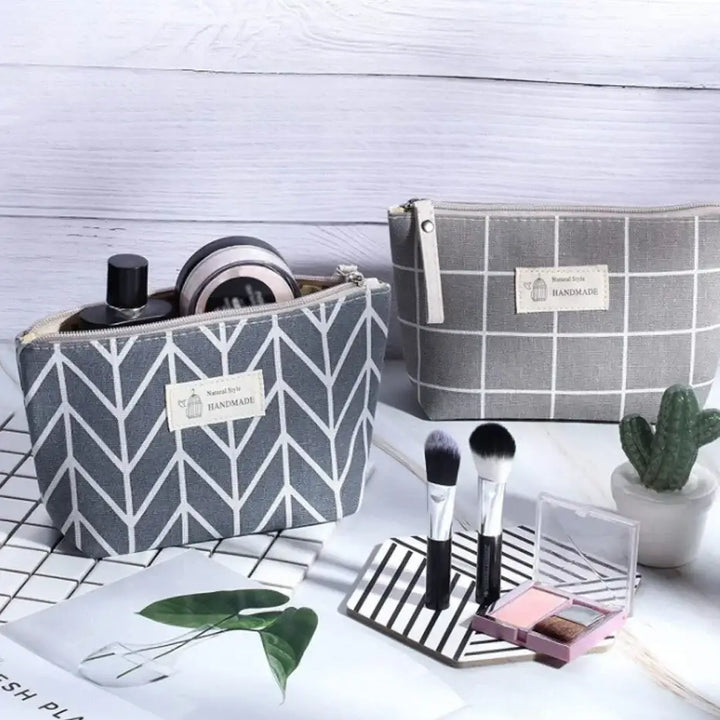 Trousse de Maquillage Portable - Sac de Voyage avec Fermeture Éclair