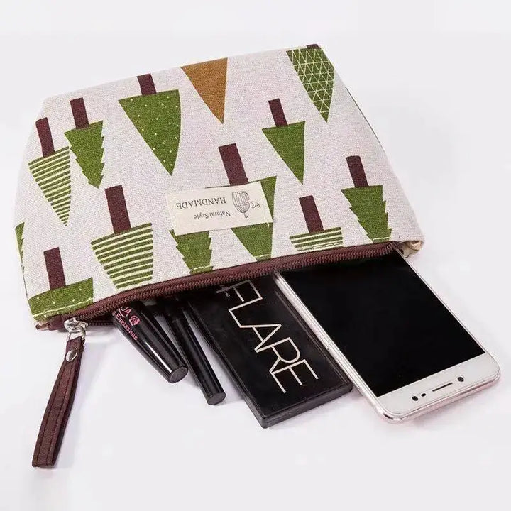 Trousse de Maquillage Portable - Sac de Voyage avec Fermeture Éclair