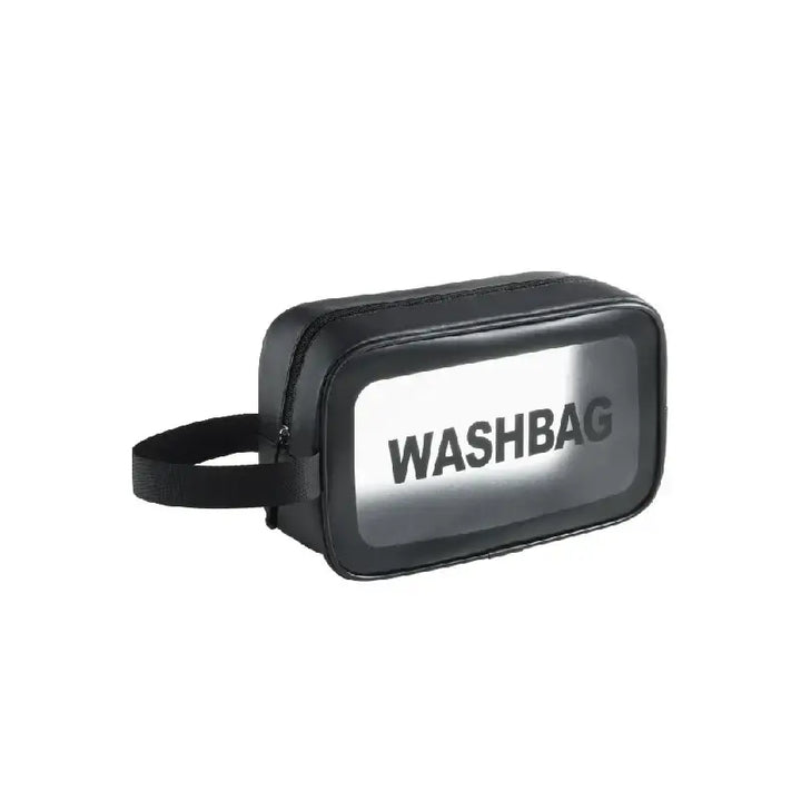 Trousse de Maquillage Waterproof - Rangement Compact et Transparent - S-Noir