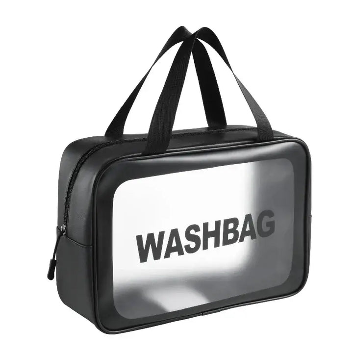 Trousse de Maquillage Waterproof - Rangement Compact et Transparent - L-Noir