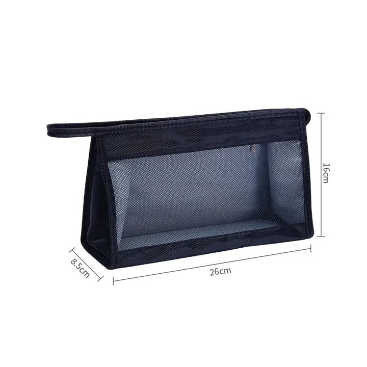 Trousse de Rangement Maquillage - Portable & Fermeture Éclair - Noir
