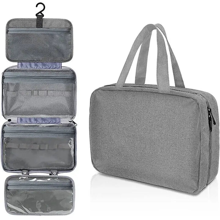 Trousse de Toilette Étanche - Sac de Voyage Rangement Cosmétique Compartimenté