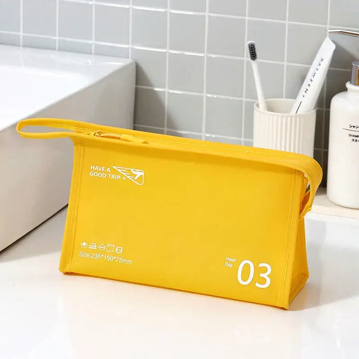 Trousse de Toilette Transparente en PVC - Voyage Portable et Imperméable avec Dragonne