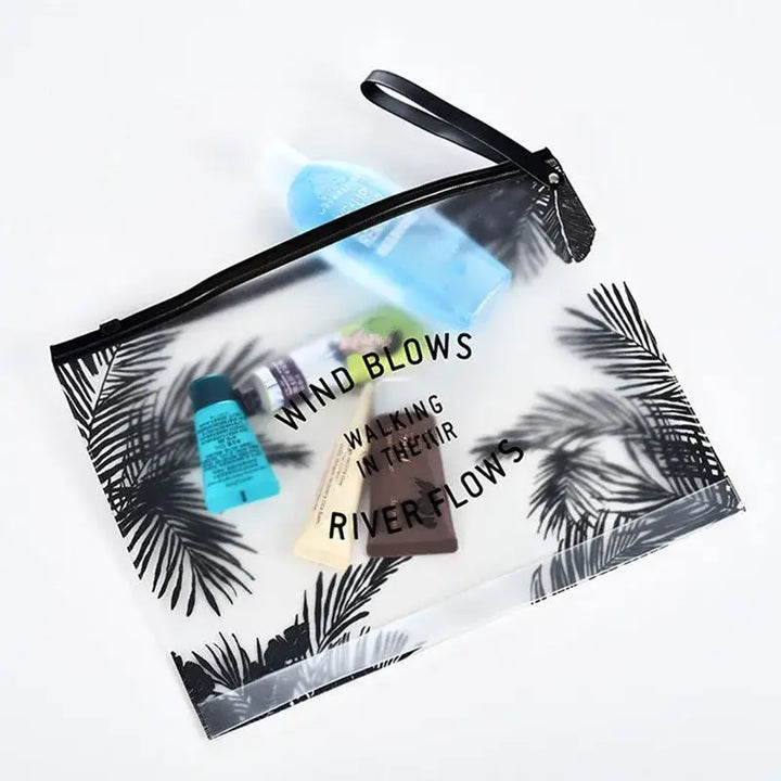 Trousse de Toilette Transparente Étanche - Petit et Grand Format en PVC