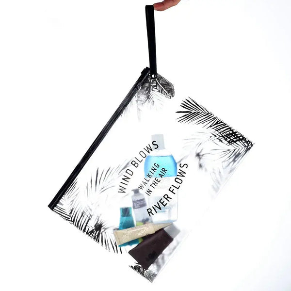 Trousse de Toilette Transparente Étanche - Petit et Grand Format en PVC