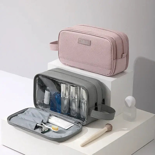 Trousse de Voyage Étanche - Compartiment Séparé pour Accessoires de Toilette