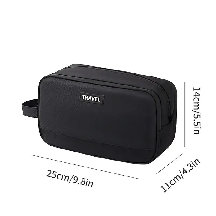 Trousse de Voyage Étanche - Compartiment Séparé pour Accessoires de Toilette - S-Noir