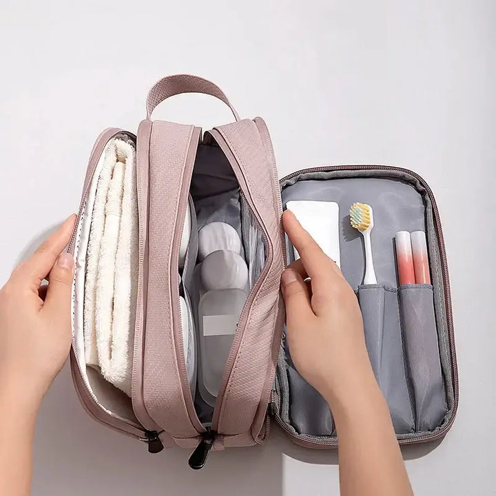 Trousse de Voyage Étanche - Compartiment Séparé pour Accessoires de Toilette