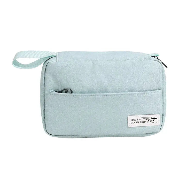 Trousse de Voyage Femme - Grande Capacité pour Cosmétiques et Accessoires - Bleu Ciel