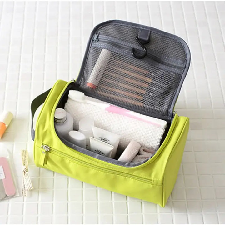 Trousse de Voyage Imperméable en Nylon - Rangement Cosmétiques et Maquillage