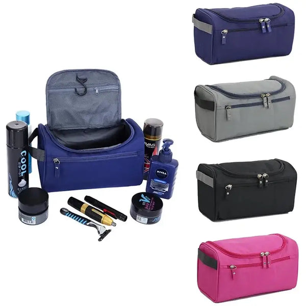 Trousse de Voyage Imperméable en Nylon - Rangement Cosmétiques et Maquillage