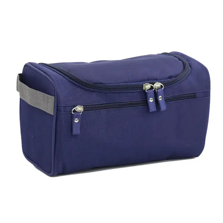 Trousse de Voyage Imperméable en Nylon - Rangement Cosmétiques et Maquillage - Bleu
