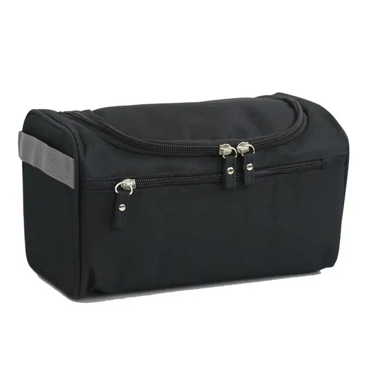 Trousse de Voyage Imperméable en Nylon - Rangement Cosmétiques et Maquillage - Noir