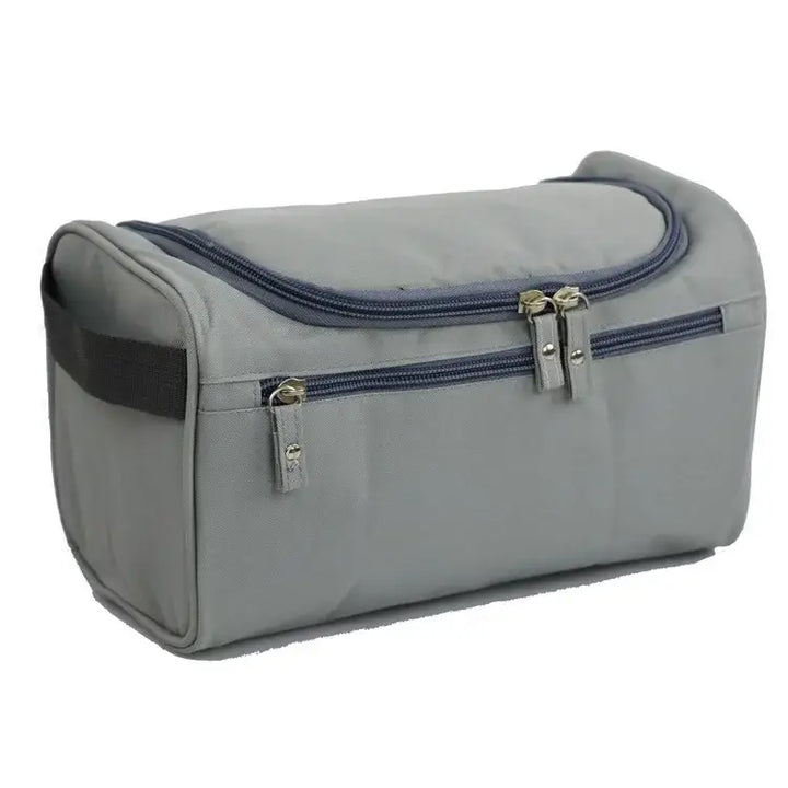 Trousse de Voyage Imperméable en Nylon - Rangement Cosmétiques et Maquillage - Gris
