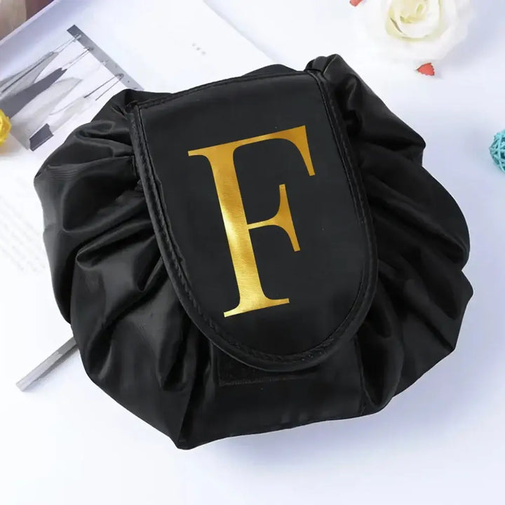 Trousse Maquillage de Voyage - Pliable et Compacte avec Motifs Imprimés - F
