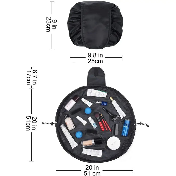 Trousse Maquillage de Voyage - Pliable et Compacte avec Motifs Imprimés