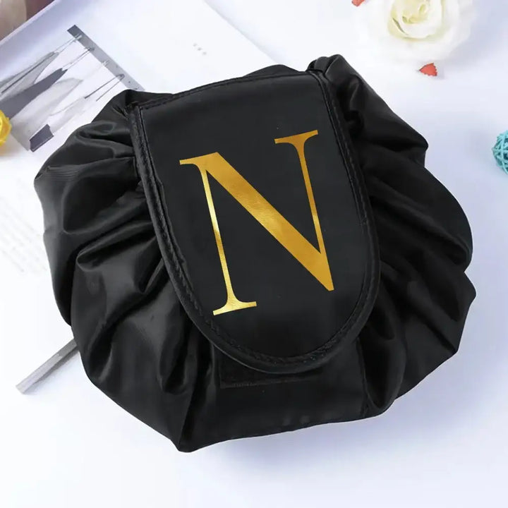 Trousse Maquillage de Voyage - Pliable et Compacte avec Motifs Imprimés - N