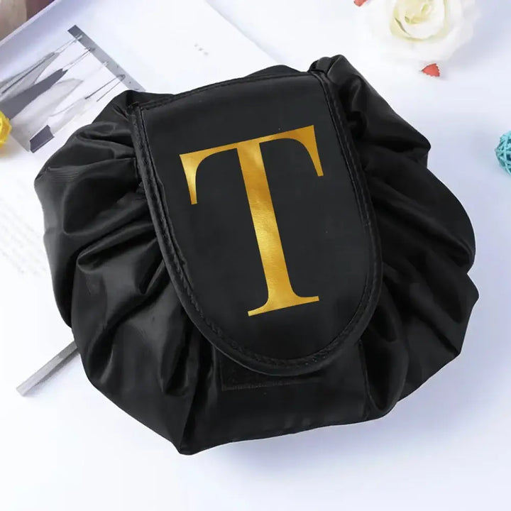Trousse Maquillage de Voyage - Pliable et Compacte avec Motifs Imprimés - T