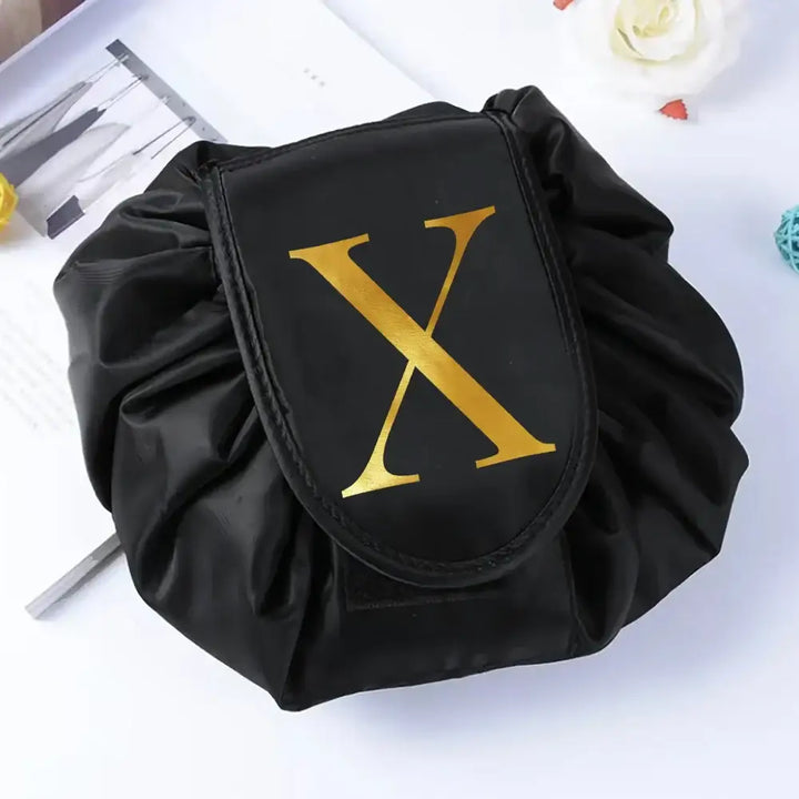 Trousse Maquillage de Voyage - Pliable et Compacte avec Motifs Imprimés - X