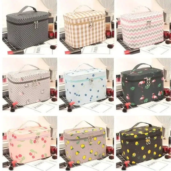 Trousse Maquillage Grande Capacité - Étanche et Pliable pour Voyage