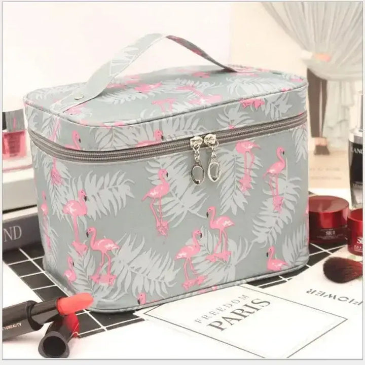 Trousse Maquillage Grande Capacité - Étanche et Pliable pour Voyage - Oiseaux 2