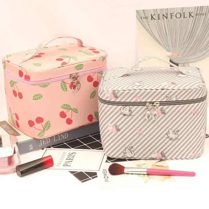 Trousse Maquillage Grande Capacité - Étanche et Pliable pour Voyage