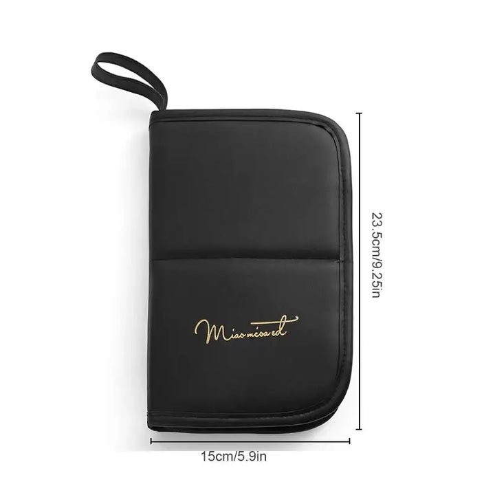 Trousse Maquillage Professionnelle - Grande Capacité Étanche et Portable - Noir